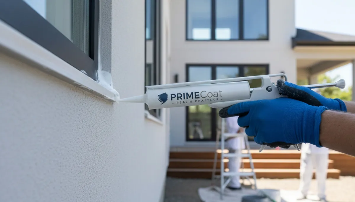 Professional caulking and sealing on Oak Park IL home exterior for weatherproof protection