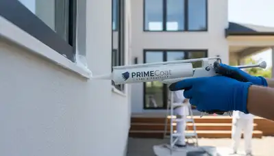 Professional caulking and sealing on Oak Park IL home exterior for weatherproof protection