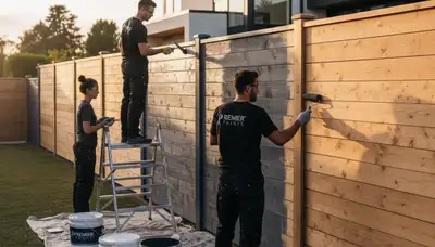 Professional fence painting by expert painters in Oak Park, IL for durable outdoor wood protection