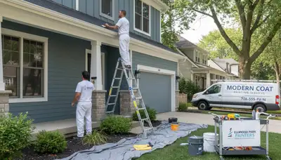House painting service in Oak Park, IL for interior and exterior residential homes