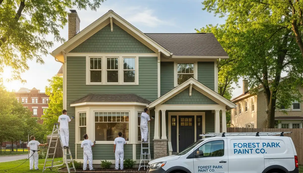 House painters in Oak Park, IL providing interior and exterior painting services