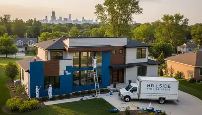 Professional exterior house painting in Oak Park IL by local residential painting experts