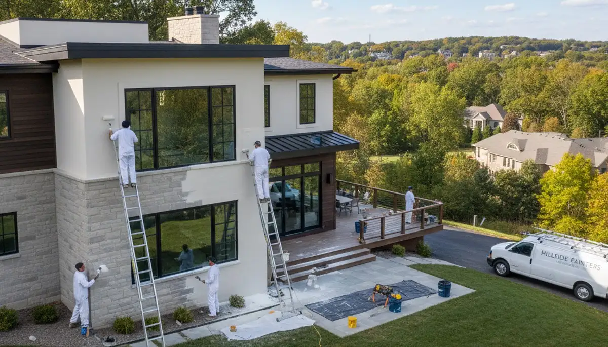Professional exterior house painting service in Oak Park IL by local painting experts