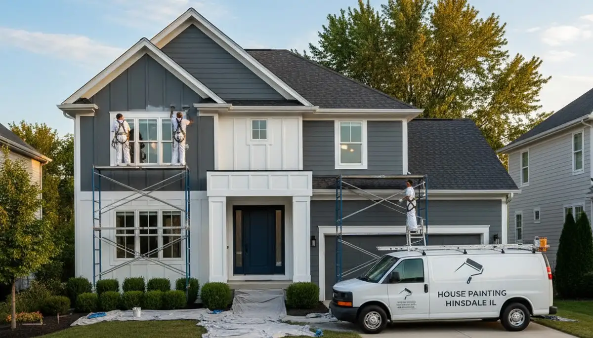 Professional house painters transforming home exteriors in Oak Park IL