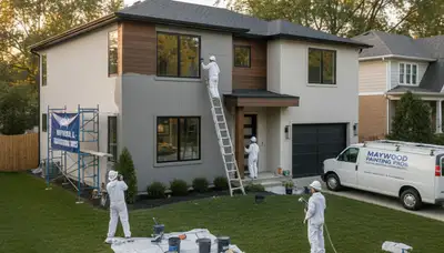 Professional house painting service in Oak Park IL transforming home exteriors with fresh paint
