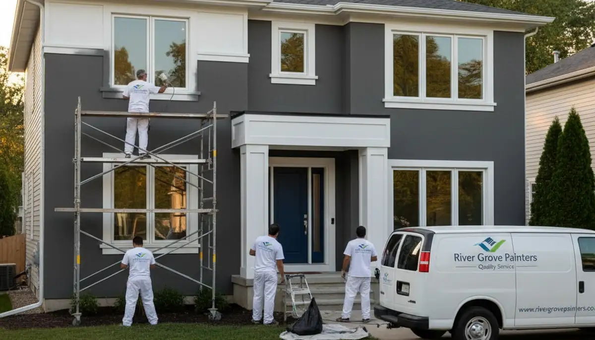 House painters in Oak Park, IL providing residential interior and exterior painting services
