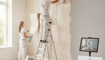 Professional wallpaper removal for older homes in Oak Park, IL by expert house painters
